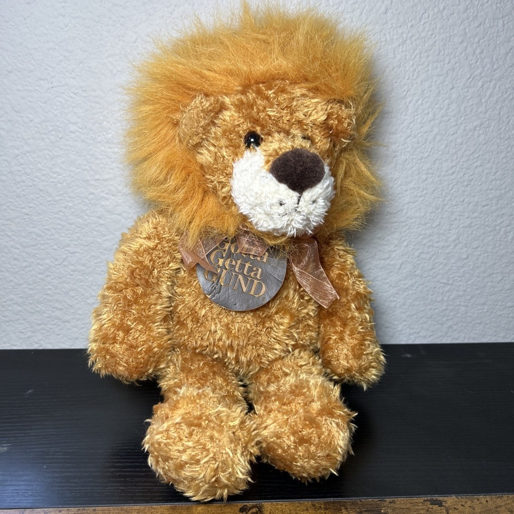 Vintage Pounce DeLion GUND 16" Brown Lion #5039 Plush Stuffed Animal Toy w/ Tags